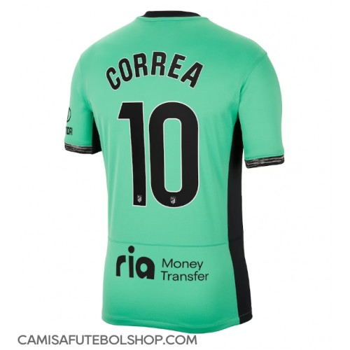 Camisa de time de futebol Atletico Madrid Angel Correa #10 Replicas 3º Equipamento 2023-24 Manga Curta